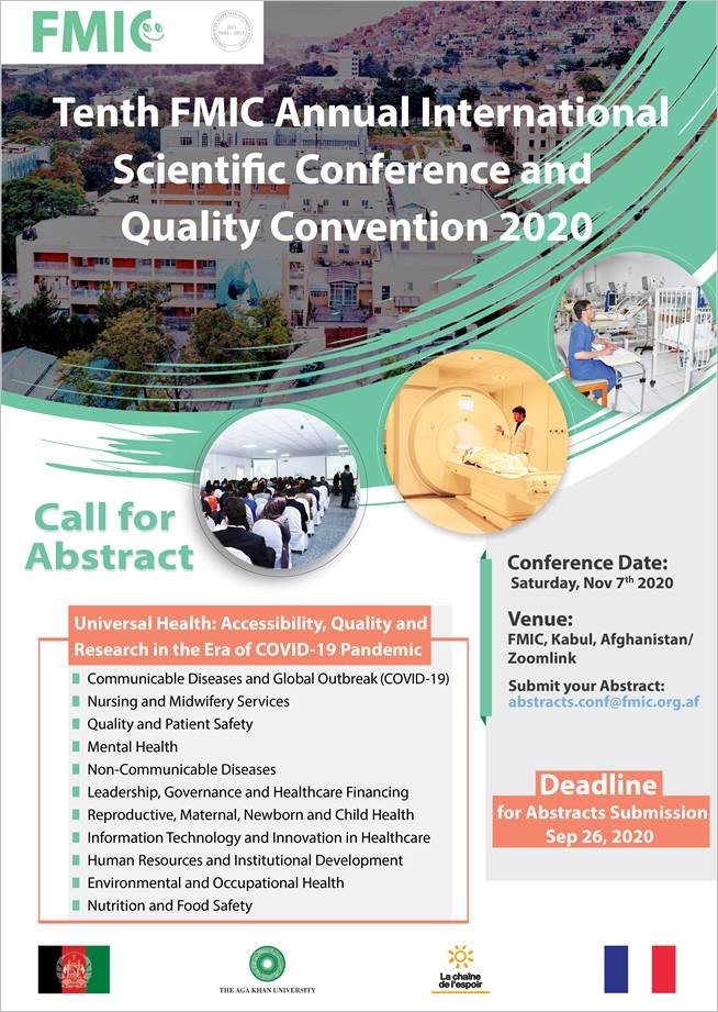Call for Abstracts Tenth FMIC Annual International Scientific